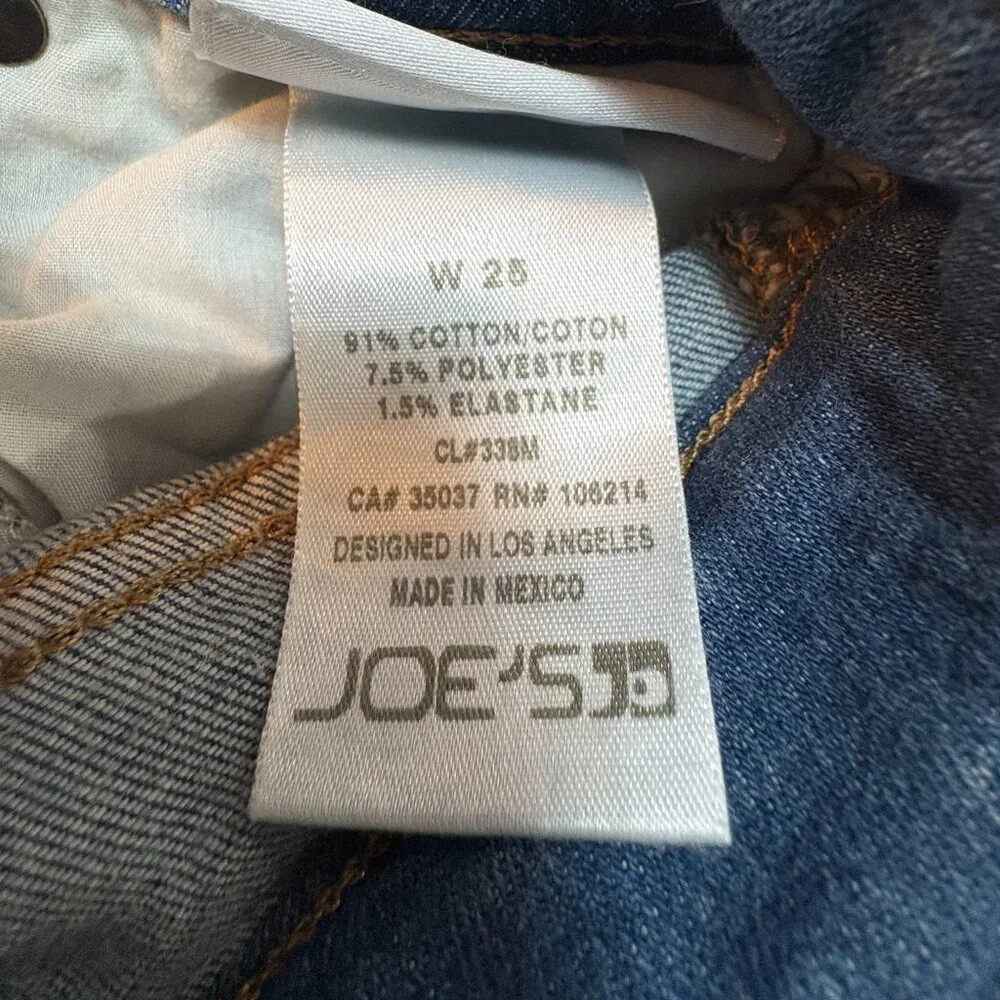 Joe’s Jeans High Rise Slim Ankle Distressed Women’s Size 25